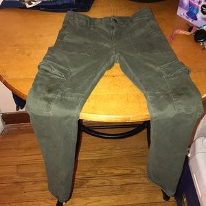 Olive green/dark green pants for girls